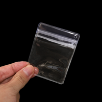 Sacs en PVC transparents à fermeture éclair pour bijoux, sacs d'emballage en plastique refermables pour boucles d'oreilles, colliers, bracelets