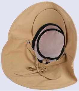Sombrero de Paja Anti-UV de Verano para Mujer, con Protección para el Cuello, Moderno, para Viajes, Playa y Pesca - Product Image 6