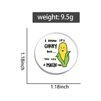 Spedizione Diretta di Badge Rotondi Personalizzati Stampati, Spille Personalizzate con Cartoni Animati, Citazioni Ispiratrici, Figure di Animali e Piante
