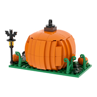 MOC1760 Série Créative Citrouille d'Halloween 224 Pièces Briques à Assembler Collection Éducative Blocs de Construction en Plastique DIY Jouets Cadeaux pour Enfants