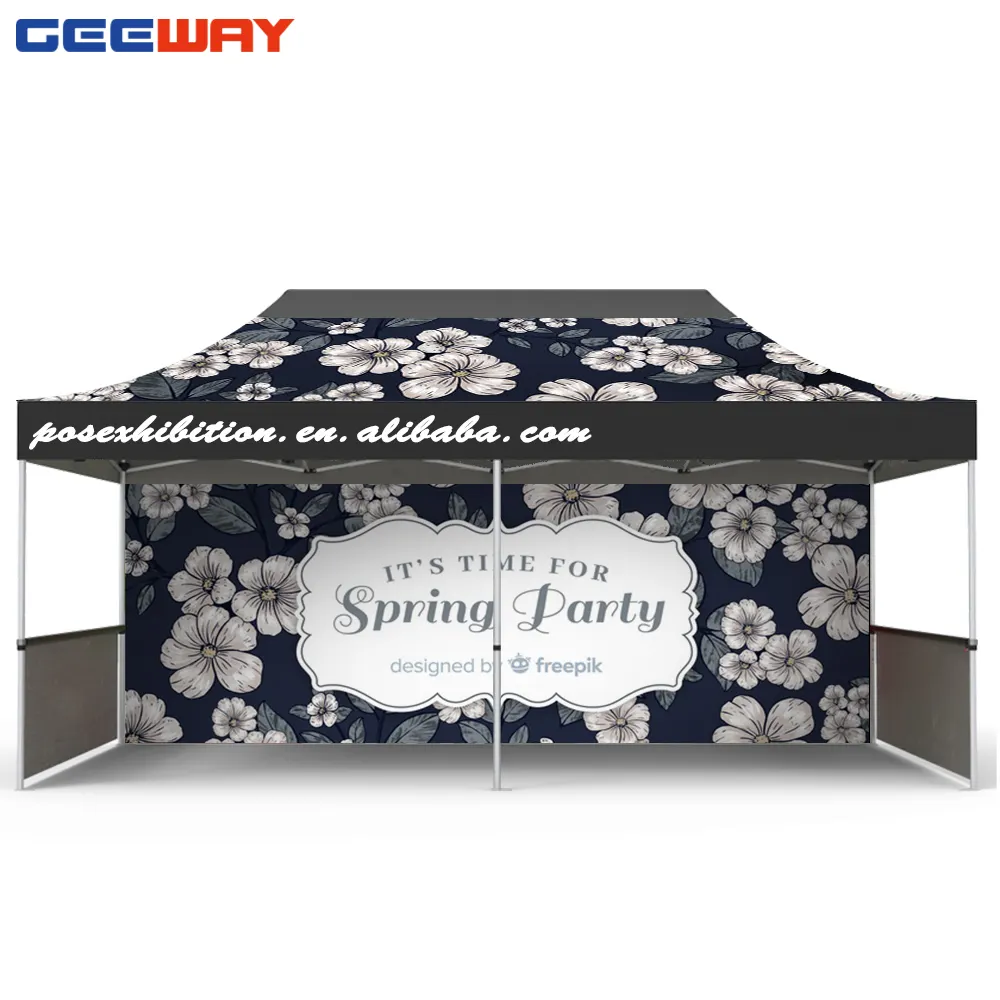 Gazebo tenda dobrável para eventos, barraca de praia dobrável 10x20 pop up