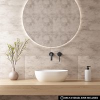 Lavabo vasque ovale blanc moderne pour salle de bain, 15" x 10", en granit, capacité 9L, garantie 5 ans, montage sur comptoir, céramique émaillée, avec drain