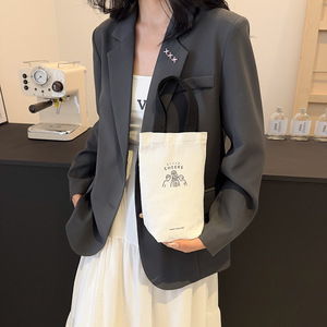 定制Logo图案小奶茶咖啡红酒帆布瓶袋环保促销批发迷你帆布手提袋 - Product Image 4