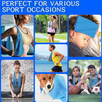 Serviettes de sport personnalisées avec logo blanc et noir pour les activités de plein air, serviettes de bain et de refroidissement pour le cou avec impression numérique