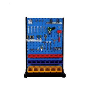 Factory Custom Hardware <strong>Tools</strong> <strong>Display</strong> Rack Movable Multi-functional Metal Pegboard <strong>Display</strong> Stand <strong>Heavy</strong> Duty for Car Repair Shop - Product Image 1