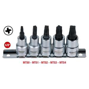 KS TOOLS Jeu de douilles 3/8 "pour MTS MORTORq®Vis, 5 pièces - Product Image 2