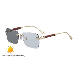 Lunettes de soleil photochromiques automatiques Zx 3031 pour hommes, sans monture, verres PC, protection UV400, pare-soleil de conduite, classe 2 - Product Image 5