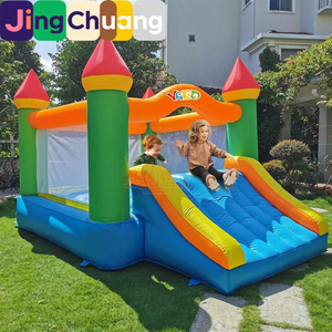 Château gonflable transfrontalier pour enfants avec toboggan, trampoline d'extérieur épaissi pour la maison, jouet trampoline d'intérieur pour bébé, grande ville - Product Image 1