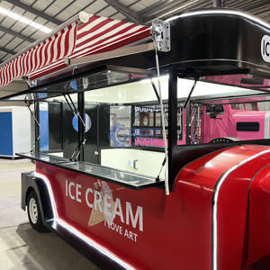 Camion de restauration mobile à vendre, entièrement équipé, cuisine américaine, remorque de voiture - Product Image 3