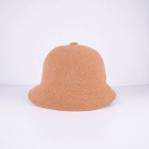Chapeaux Bob Unisexe en Laine Douce 100% pour la Vente en Gros, Chapeaux de Pêcheur en Tissu Éponge, Logo Brodé Personnalisé, Quatre Saisons - Product Image 4