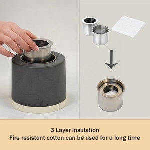 Bán Buôn Hiện Đại <span class=keywords><strong>Mini</strong></span> Bảng Top Bê Tông Cháy Pit Mô Hình Tròn Xách Tay Sinh Học Ethanol Lò Sưởi Cho BBQ <span class=keywords><strong>Mini</strong></span> Xi Măng Cháy Pit - Product Image 6