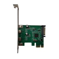 Carte d'extension PCI-E 1X vers USB3.1/TYPE-C 2 ports Accessoire d'ordinateur en stock avec port PCI E 1 X2 5Gbps