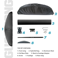 Kit complet d'hydrofoil F11 Carbon Wing Foil pour les riders débutants, surf, wakeboard, paddle board, foil, sports nautiques, wingfoil