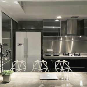 الأمريكية الحديثة الأسود عالية خشب لامع جزيرة كابينات مطبخ معيارية - Product Image 5