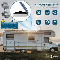 OGMIE Ventilateur de toit électrique 400*400 mm 22W avec télécommande, 10 vitesses, pour caravane, camping-car, avec capteur de pluie, compatible avec toutes les voitures, neuf