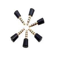 Connecteur TRRS 3,5 mm à 4 pôles à branchement direct, mini microphone avec conducteur en cuivre pour console de jeu PS4, fonction Plug-and-Play pour la voix en jeu