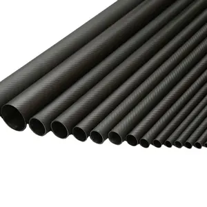 Black Carbon Fiber Tube 8mm 10mm Glossy Carbon Fiber Tube Lightweight High Strength Carbon Fiber Shaft