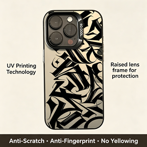 Coque de téléphone antichoc en TPU mat, style streetwear de luxe de la côte ouest, avec calligraphie <span class=keywords><strong>gothique</strong></span>, pour iPhone 17 16 15 14 13 Pro Max - Product Image 2