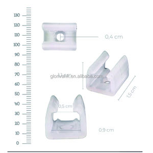 Clips de montage en nylon PVC pour bande lumineuse LED 6x12mm - Utilisation publicitaire - Product Image 5