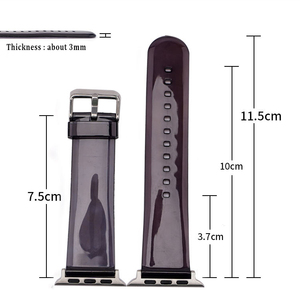 <span class=keywords><strong>Correa</strong></span> Transparente de PVC para Reloj Inteligente, Compatible con <span class=keywords><strong>Apple</strong></span> <span class=keywords><strong>Watch</strong></span> Series 8/7/6/5/4/3/2/1 - Product Image 6