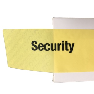 Autocollants d'étiquettes de joints de vide de sécurité inviolables pour dentifrice Lotion de rouge à lèvres de parfum de soins de la peau en matériau PET - Product Image 1