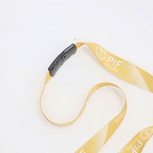 Personalized Thermal Transfer Printed <b>Polyester</b> Eco-Friendly Neck <b>Lanyard</b> Safety Buckle Dual Hook Trade Show Delegate Keychains - Product Image 4