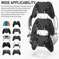 Présentoir de contrôleur transparent support de contrôleur de jeu à 3 niveaux pour PS5 Pro PS5 PS4 Switch support de contrôleur XBOX