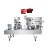 Machine de remplissage et de scellage automatique de boîtes en film plastique 9000 BPH avec engrenage pour sauce de base de fondue – Offre spéciale
