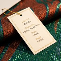 Tissu Jacquard Métallique 3D Haut de Gamme à Motif Écailles Ondulées Multicolores 152GSM pour Vêtements de Luxe JSM-7355