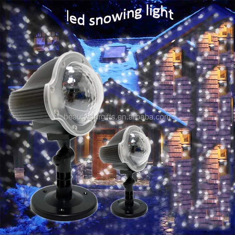Snowfall LED Lights Christmas Projector ,Indoor Outdoor Garden Snow Scene Light IP65 Christmas New Year Snowfall light + Remote