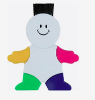 Surligneur publicitaire personnalisé en forme d'homme avec pinceau, idéal pour les cadeaux promotionnels, vente en gros par lot