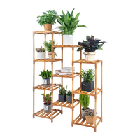 Chenzhu vente chaude bambou bois meubles plante support organisateur présentoir conteneur de stockage décor à la maison jardin décoration