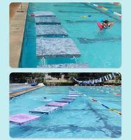 Pont flottant en mousse EVA FLOAT ISLAND FB, skis nautiques durables, antidérapants, écologiques, passerelle aquatique pliable, tapis portable pour piscine