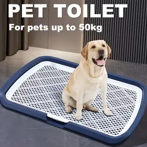 Bandeja de malha removível conveniente para treinamento de penico de cães grandes, limpeza sem costura robusta para cães até 50kg, banheiro interno para animais de estimação