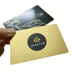 Thẻ Kinh Doanh Kim Loại Vip Nfc Bằng Thép Không Gỉ Sang Trọng Màu Vàng Hoàn Thiện - Product Image 4