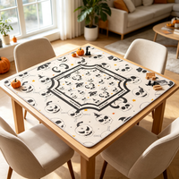 Tapis de jeu de mahjong insonorisant et antidérapant avec dos en caoutchouc pour 4 joueurs, imperméable et portable, vente en gros