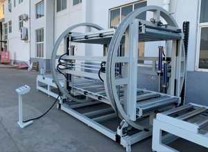 Ligne <span class=keywords><strong>de</strong></span> lamination intelligente pour panneaux <span class=keywords><strong>de</strong></span> <span class=keywords><strong>bois</strong></span>, 2 opérateurs, pour portes <span class=keywords><strong>de</strong></span> meubles <span class=keywords><strong>de</strong></span> cuisine, finition <span class=keywords><strong>de</strong></span> surface PET/PVC haute brillance sur panneaux <span class=keywords><strong>de</strong></span> 4x8 pieds - Product Image 5