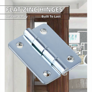 Charnière plate en alliage de zinc ZF Global Export, épaisseur 4 mm, réglable, installation facile, angle d'ouverture 180 degrés pour châssis - Product Image 2