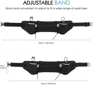 Free Sample Hydration Running Pouch Belt with <b>Water</b> <b>Bottle</b> <b>Holder</b> Running Belt Waist Packs - Product Image 2