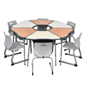 Beste Koop High End Klaslokaal Educatief Multi-Functionele Combinatie Basisschool Tafels Stoelen Voor Kinderen