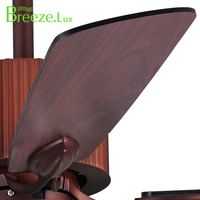 Control remoto de 52 "con ventilador de techo Cristal + Ventilador de techo de calidad de hierro con luz Led