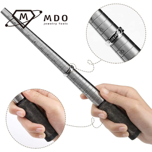 0-13 Us Sizer Chroom Stalen <span class=keywords><strong>Ring</strong></span> Doorn Sizer Stick En Roestvrij Staal <span class=keywords><strong>Ring</strong></span> Sizer Gauge Vinger Dimensionering Tool Voor Sieraden Maken - Product Image 2