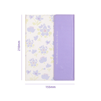 Carnet de notes à trois volets pour étudiants - Bloc-notes ligné horizontal style frais, cadeau créatif pour réunions de travail