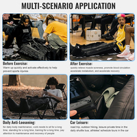 Appareil de massage des jambes à compression d'air avec 6 chambres superposées, pompe DVT, pour la récupération et l'amélioration de la circulation, numérique et rechargeable