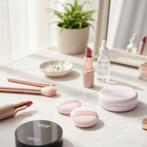 Mini esponja de maquillaje en polvo de alta calidad, Juego de 2 piezas a bajo precio - Product Image 2