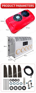 Aire Acondicionado Split Holicen Personalizable de 12V 24V con R-134A para Autocaravanas, Campers, Camiones, Coches, Kit de Refrigeración para Estacionamiento - Product Image 3