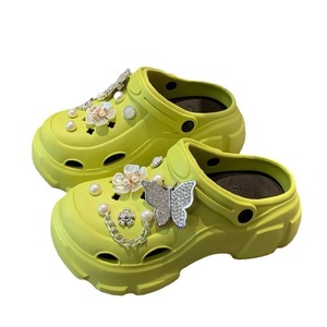 Sandalias de Mujer con Plataforma y Perlas de Imitación, Zapatos de EVA con Orificios, Antideslizantes, Casuales de Playa, para Verano - Product Image 5