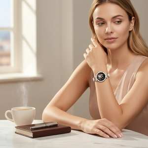 Reloj Inteligente para Mujer I222 2026, Correa Color Oro Rosa, Llamadas Bluetooth, SpO2, Monitor de Ciclo Menstrual, Personalizable, Directo de Fábrica - Product Image 3