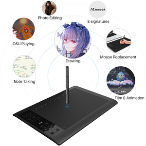 Mới 10 mặt trăng G10 kỹ thuật số vẽ máy tính bảng kỷ niệm sản phẩm kỹ thuật số bằng văn bản sơn 10*6 inch kích thước lớn đồ họa bút máy tính bảng - Product Image 3