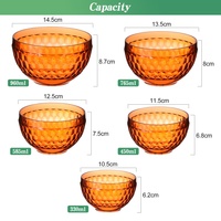 Bol à fruits en plastique PS épaissi, bol à salade décoratif, récipient de stockage alimentaire, plat à four, compatible lave-vaisselle, écologique